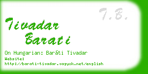 tivadar barati business card